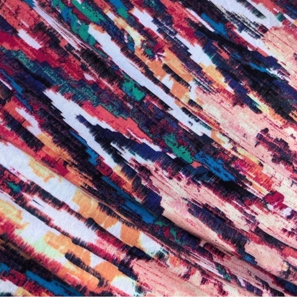 Watercolor maxi skirt with side slits - Picture 3 of 5